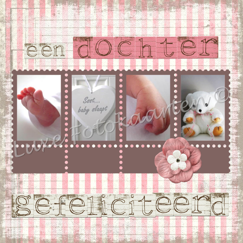 Geboorte dochter - 4luik